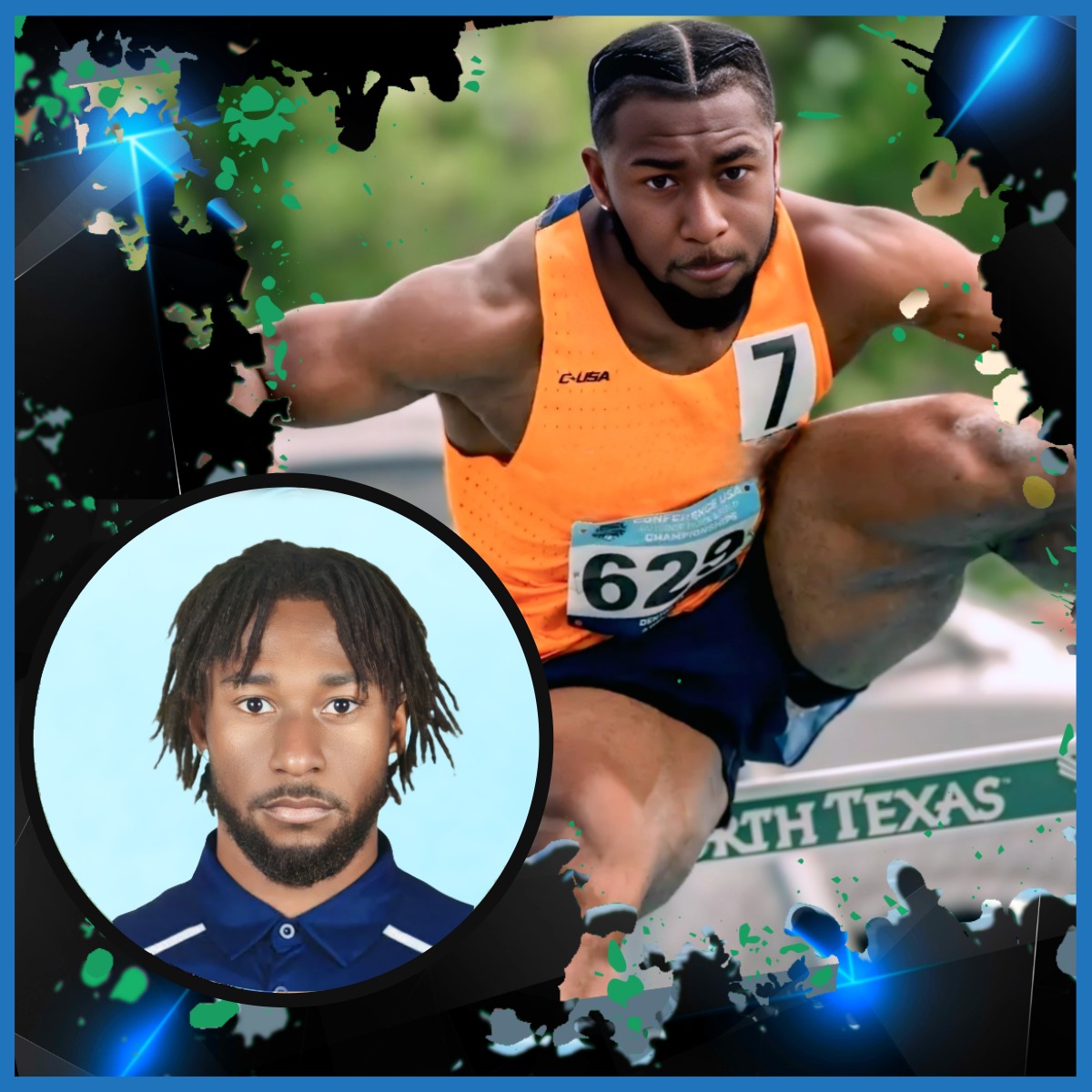 Jordani Woodley is a record-breaking sprinter and hurdler for UTEP from Hanover, Jamaica. Named the 2024 CUSA Men's Track Athlete of the Year, he holds school records in the 60m and 110m hurdles. A multi-time All-Conference selection, he recently competed at the 2024 NCAA Outdoor Championships.