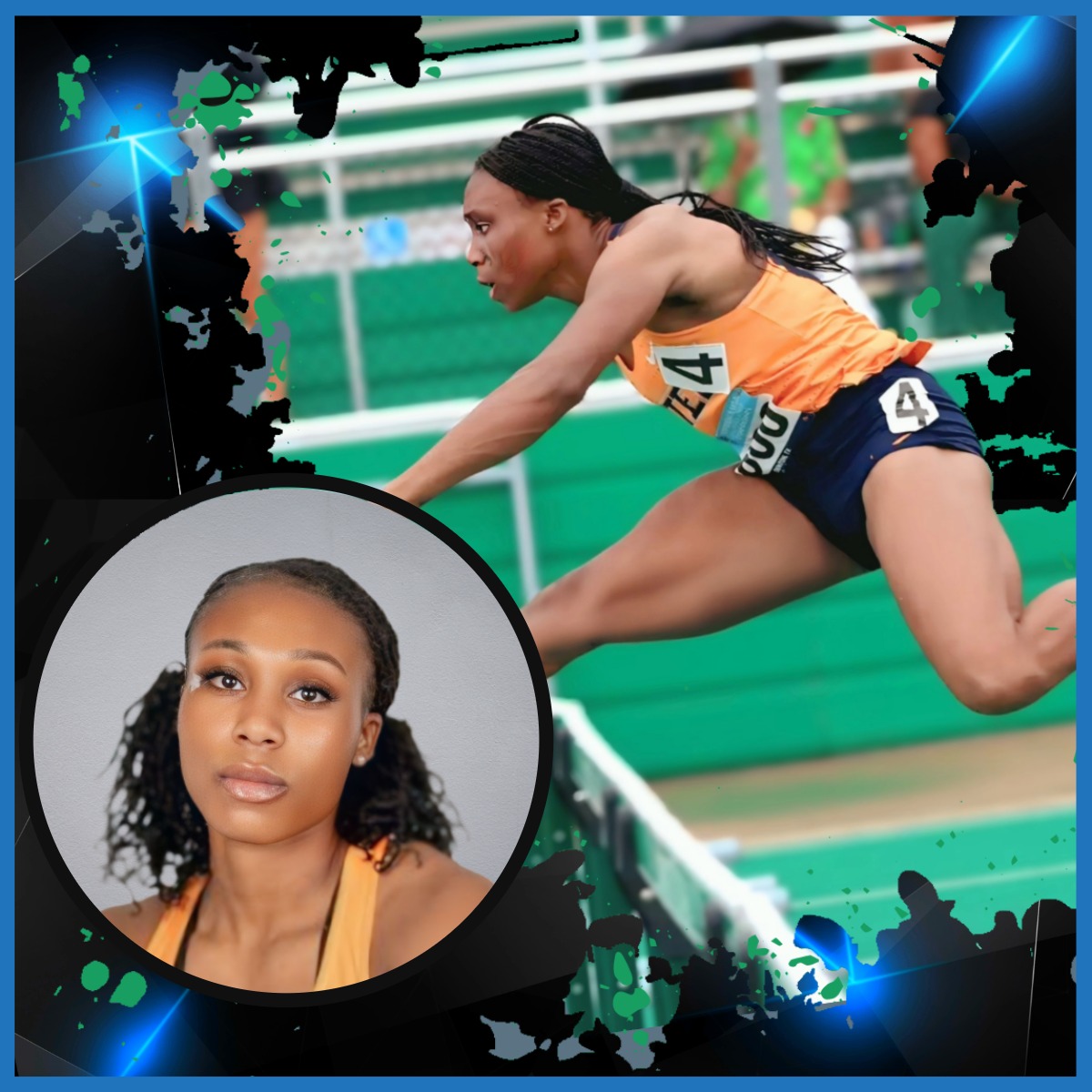 Marissa Simpson is a decorated UTEP sprinter and hurdler from Jamaica. A four-time All-American and seven-time Conference USA champion, she twice earned CUSA Women’s Track Athlete of the Year honors (2023, 2025). She specialized in the 60m and 100m hurdles, recording elite national rankings.